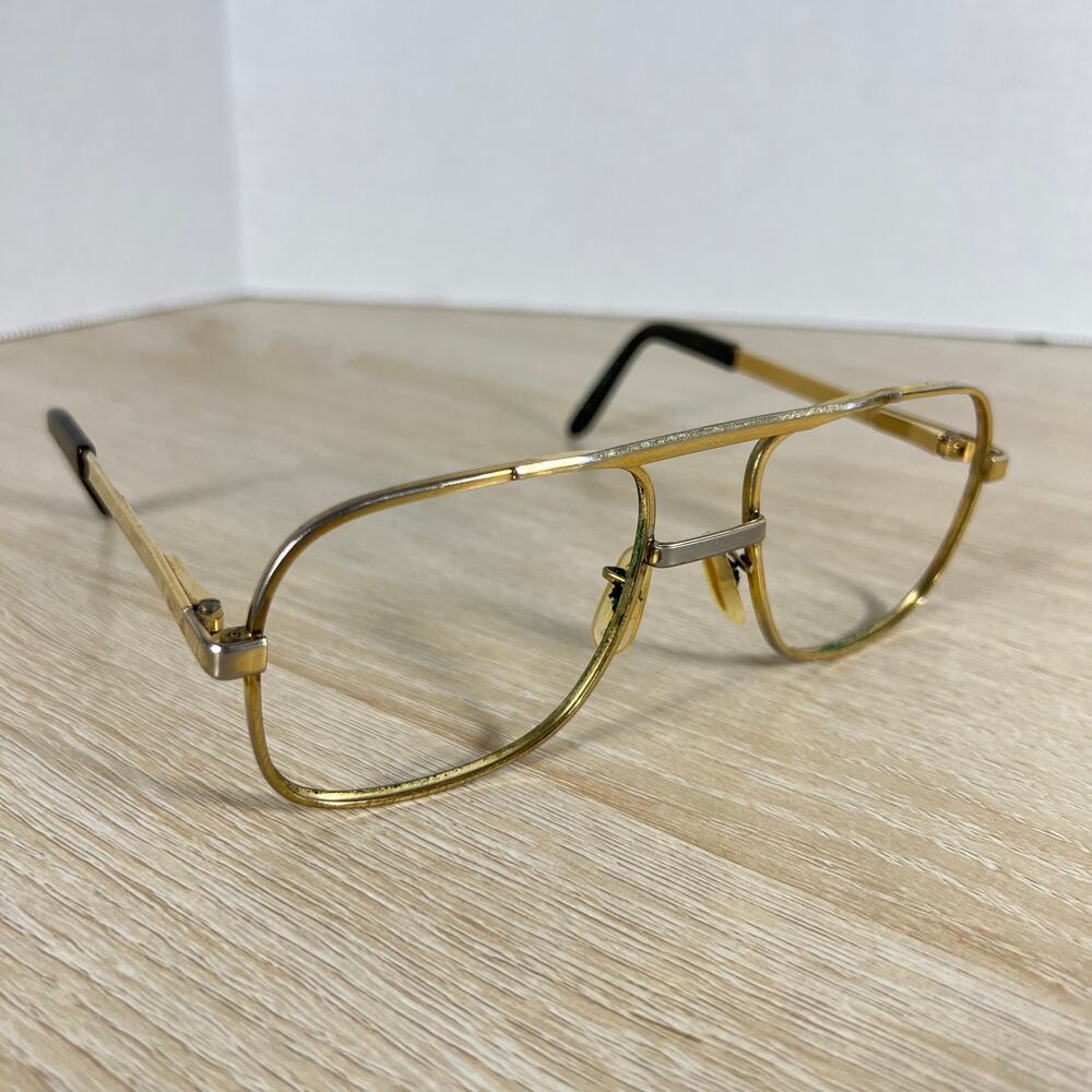 Vintage Titmus CS79 Z87 Eyeglasses Gold Frames Only 5 1/4 56-20